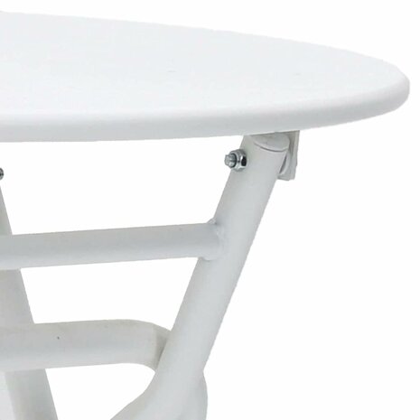 Tuintafel Wit 50 x 50 x 72 cm Metaal 9