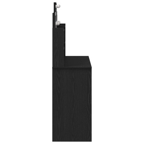 Kaptafel met lade Zwart Eiken 96 x 39 x 142 cm Bewerkt hout 5