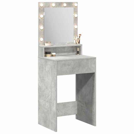 Kaptafel Beton Grijs 50 x 41 x 135 cm Bewerkt hout 3