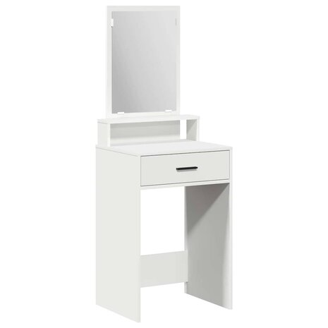 Kaptafel met lade Wit 50 x 41 x 140 cm Bewerkt hout 2
