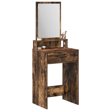 Kaptafel Gerookt eiken 50 x 41 x 140 cm Bewerkt hout 3