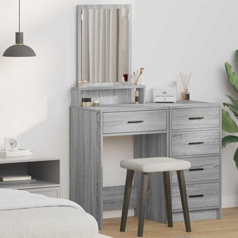 Kaptafel Grijs Sonoma 50 x 41 x 140 cm Bewerkt hout 1