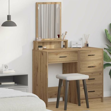 Kaptafel Artisan Eiken 50 x 41 x 140 cm Bewerkt hout 1