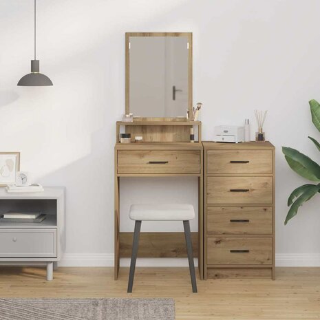 Kaptafel Artisan Eiken 50 x 41 x 140 cm Bewerkt hout 4