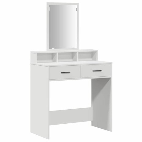 Kaptafel met lade Wit 79 x 41 x 140 cm Bewerkt hout 2