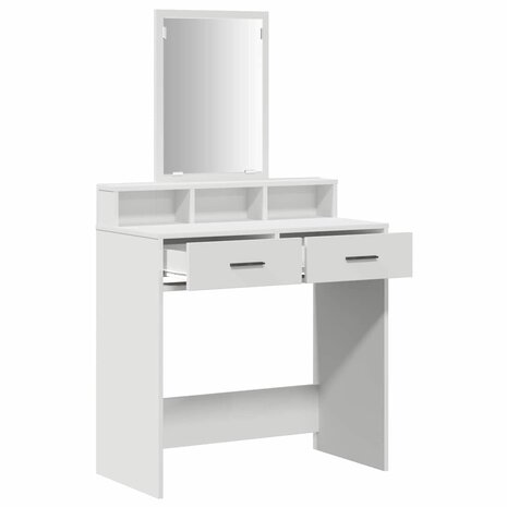 Kaptafel met lade Wit 79 x 41 x 140 cm Bewerkt hout 5