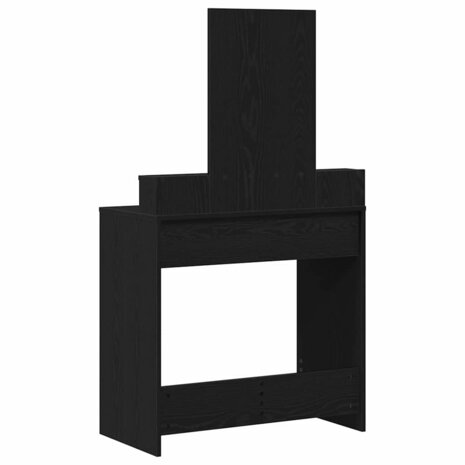 Kaptafel met lade Zwart Eiken 79 x 41 x 140 cm Bewerkt hout 8