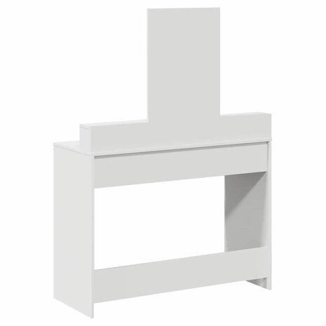Kaptafel met lade Wit 100 x 41 x 140 cm Bewerkt hout 8
