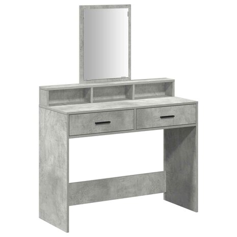 Kaptafel Beton Grijs 100 x 41 x 140 cm Bewerkt hout 2