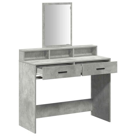 Kaptafel Beton Grijs 100 x 41 x 140 cm Bewerkt hout 5