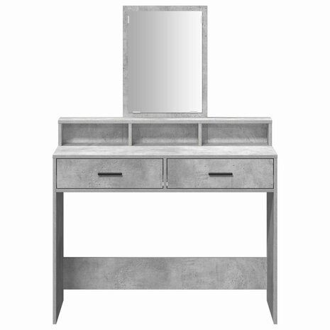 Kaptafel Beton Grijs 100 x 41 x 140 cm Bewerkt hout 6