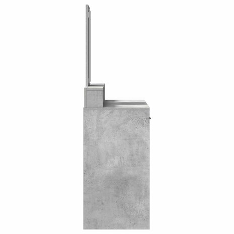 Kaptafel Beton Grijs 100 x 41 x 140 cm Bewerkt hout 7