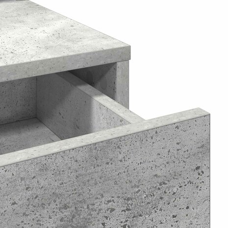 Kaptafel Beton Grijs 100 x 41 x 140 cm Bewerkt hout 9