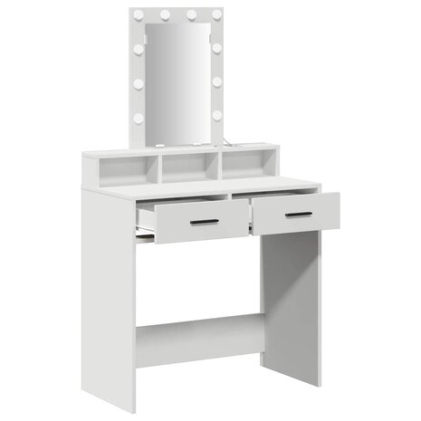 Kaptafel met lade Wit 79 x 41 x 140 cm Bewerkt hout 4