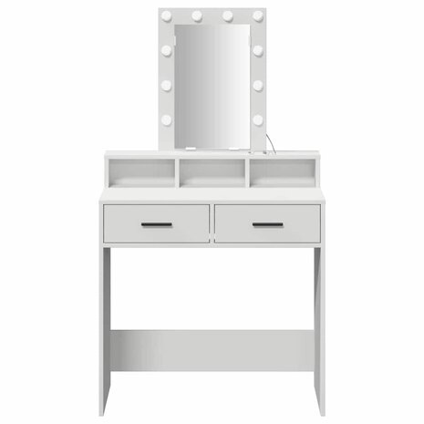Kaptafel met lade Wit 79 x 41 x 140 cm Bewerkt hout 5