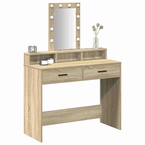 Kaptafel met lade Bruin 100 x 41 x 140 cm Bewerkt hout 3