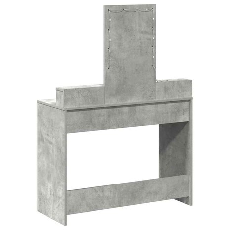 Kaptafel met lade Grijs 100 x 41 x 140 cm Bewerkt hout 7