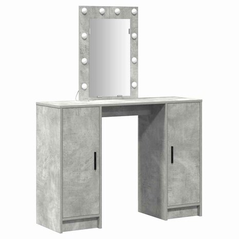 Kaptafel Lichtgrijs 102 x 33 x 135 cm Bewerkt hout 2