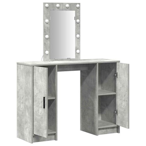 Kaptafel Lichtgrijs 102 x 33 x 135 cm Bewerkt hout 4