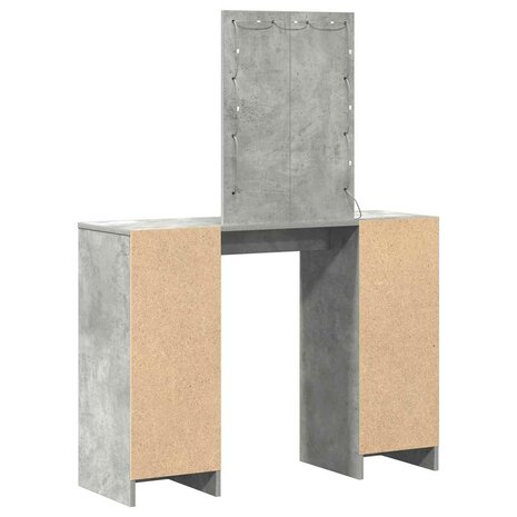 Kaptafel Lichtgrijs 102 x 33 x 135 cm Bewerkt hout 7