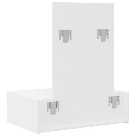Kaptafel met lade Wit 60 x 40 x 70 cm Bewerkt hout 8