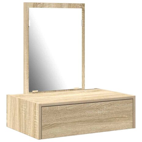 Kaptafel met lade Bruin 60 x 40 x 70 cm Bewerkt hout 2
