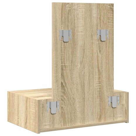 Kaptafel met lade Bruin 60 x 40 x 70 cm Bewerkt hout 8