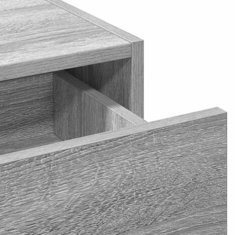 Kaptafel met lade Grijs 60 x 40 x 70 cm Bewerkt hout 9