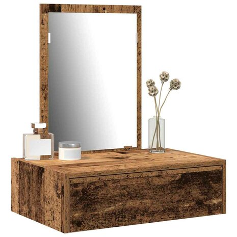 Kaptafel met lade Bruin 60 x 40 x 70 cm Bewerkt hout 3