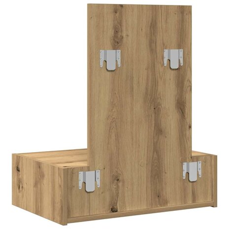 Kaptafel met lade Bruin 60 x 40 x 70 cm Bewerkt hout 8
