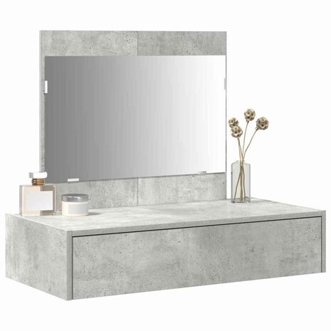 Kaptafel met lade Grijs 83 x 40 x 70 cm Bewerkt hout 3
