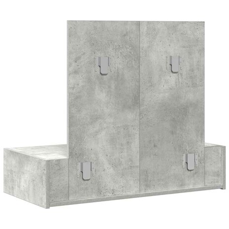 Kaptafel met lade Grijs 83 x 40 x 70 cm Bewerkt hout 8