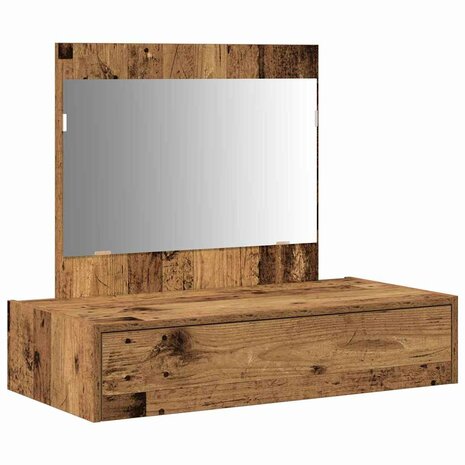 Kaptafel met lade Bruin 83 x 40 x 70 cm Bewerkt hout 2