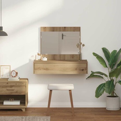 Kaptafel met lade Bruin 83 x 40 x 70 cm Bewerkt hout 4