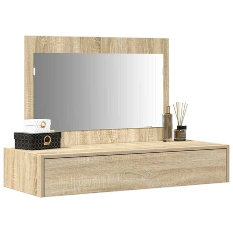 Kaptafel met lade Bruin 100 x 40 x 70 cm Bewerkt hout 3