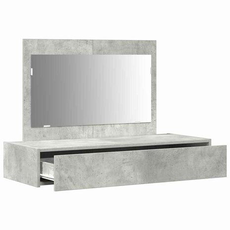 Kaptafel met lade Grijs 100 x 40 x 70 cm Bewerkt hout 5