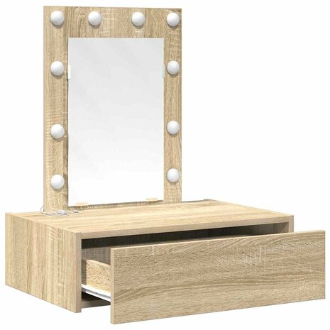 Kaptafel met lade Bruin 60 x 40 x 70 cm Bewerkt hout 4