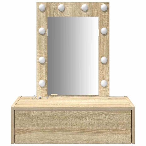 Kaptafel met lade Bruin 60 x 40 x 70 cm Bewerkt hout 5