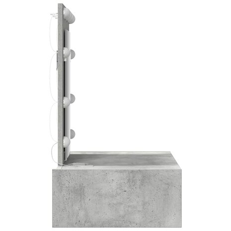 Kaptafel met lade Grijs 60 x 40 x 70 cm Bewerkt hout 6