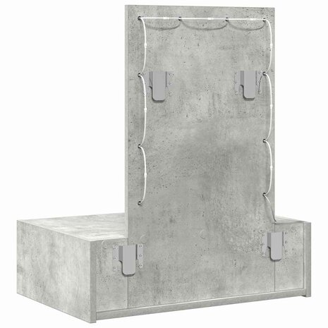 Kaptafel met lade Grijs 60 x 40 x 70 cm Bewerkt hout 7