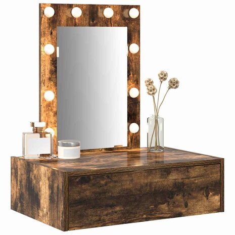 Kaptafel met lade Bruin 60 x 40 x 70 cm Bewerkt hout 3