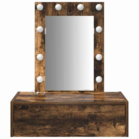 Kaptafel met lade Bruin 60 x 40 x 70 cm Bewerkt hout 5