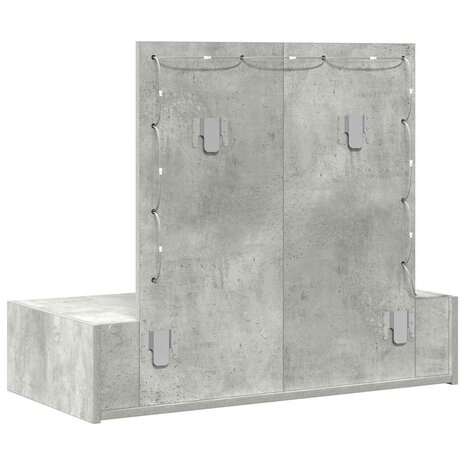 Kaptafel met lade Grijs 83 x 40 x 70 cm Bewerkt hout 7