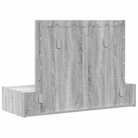 Kaptafel met lade Grijs 100 x 40 x 70 cm Bewerkt hout 7
