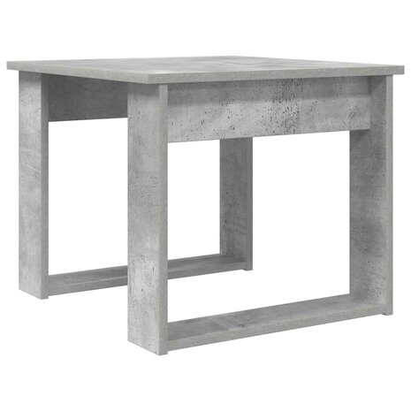 Salontafelset2 pcs Beton Grijs Bewerkt hout 6