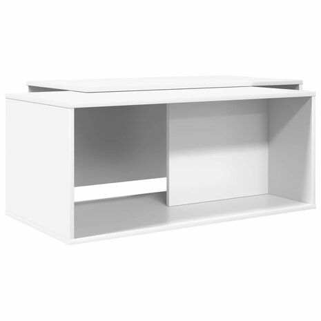 Salontafelset2 pcs Wit Bewerkt hout 2