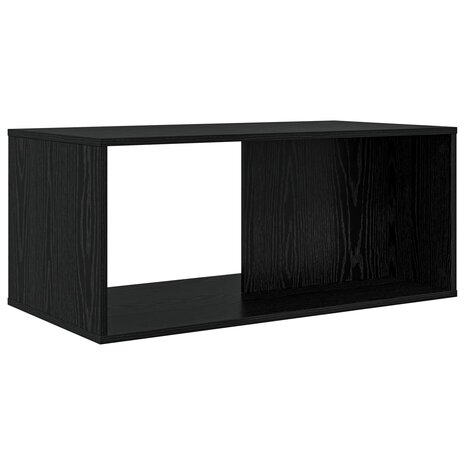 Salontafelset2 pcs Zwart Eiken Bewerkt hout 7