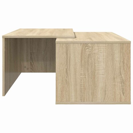 Salontafelset2 pcs Sonoma Eiken Bewerkt hout 9