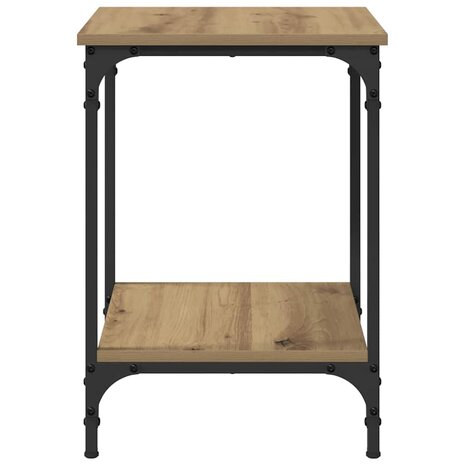 Salontafel Artisan Eiken 40 x 40 x 55 cm Bewerkt hout 6