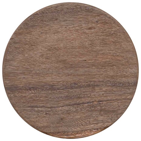 Kruk Naturel 30 x 30 x 45 cm Massief Teakhout 7